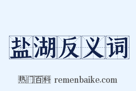 盐湖反义词是什么意思的图片